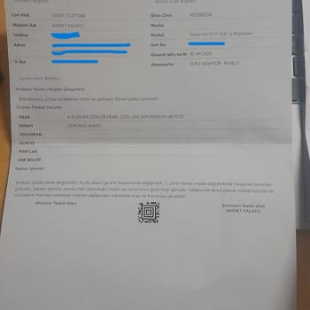 Monster'ın RAM Çalması Ve Garantisi Olan Cihazda Para İstemesi