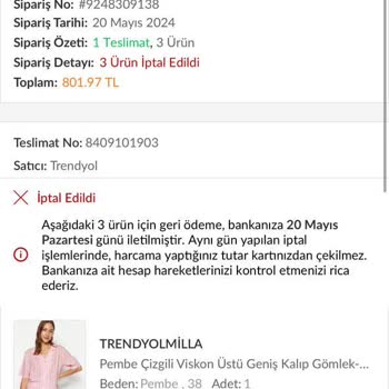 Enpara Ve Trendyolmilla İade Sorunu