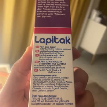 Lapitak Ayak Bakım Ürünleri Yanıltıyor