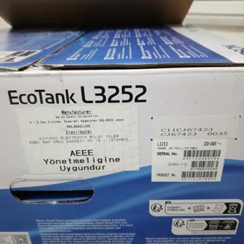 Epson L3252 Sıfır Üründe Hata