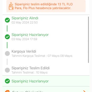 FLO Ayakkabı Siparişimi 19 Gündür Teslim Alamadım