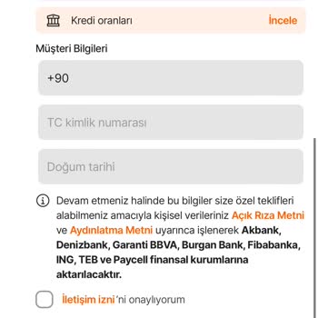 Hepsiburada Alışveriş Kredisi Hatası