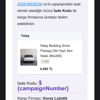 N11 Ürün İadesi İçin Kargo Kodu Vermiyor