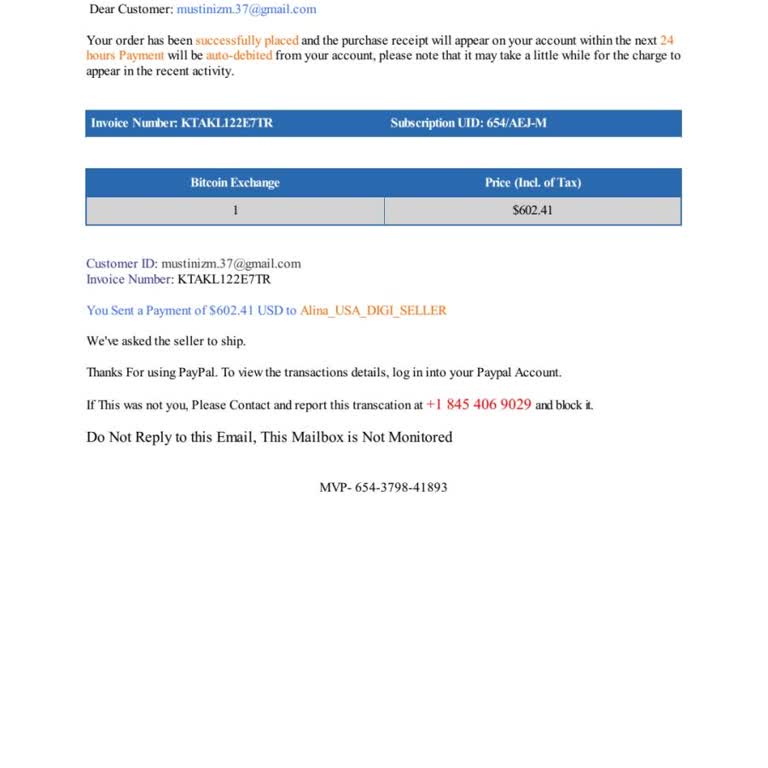 PayPal Kullanmadığım Halde Adıma Yapılan İşlem