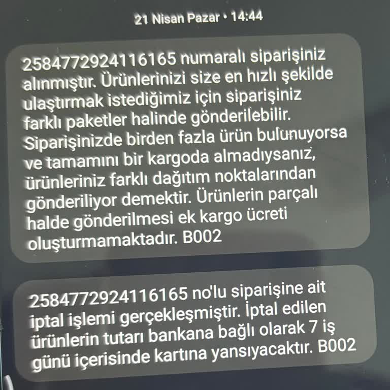 Converse Ücret İadem 1 Aydır Yatmıyor