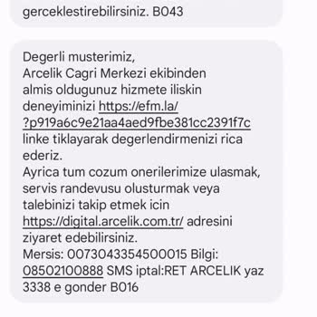 Arçelik Kurutma Bir Türlü Elimize Ulaşmadı
