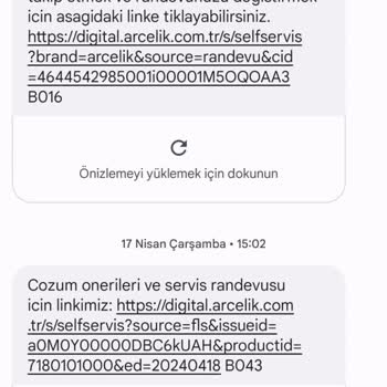 Arçelik Kurutma Bir Türlü Elimize Ulaşmadı