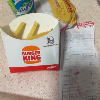 Burger King Ekstra Ücretli Gelmeyen Patates