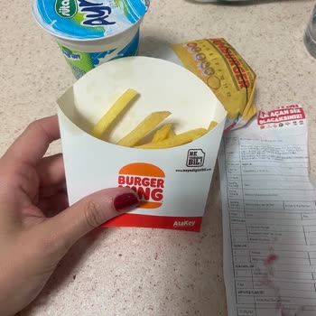 Burger King Ekstra Ücretli Gelmeyen Patates