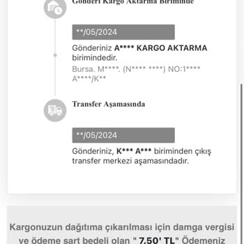 MNG Kargo sahte sitesinden Ürünü Dağıtıma Çıkartmak 7.5 TL İstiyor!