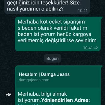 Damga Jeans İletişim 0 Para Gitti Ürün Yok
