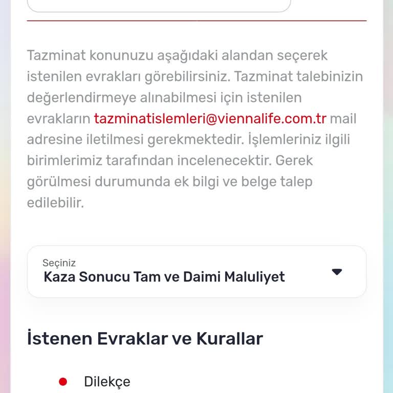 Viennalife Emeklilik Ve Hayat Diri İken Daimi Maluliyet Alamadım Ölene Hiç Vermezler!