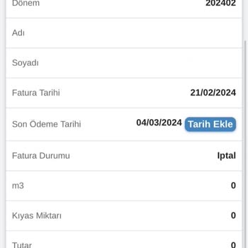 İBB - İstanbul Büyükşehir Belediyesi İ. B. B Su Faturası İtirazı