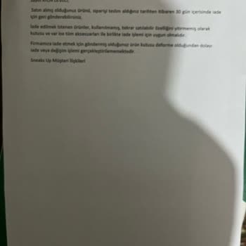 Sneaks Up Puma Ayakkabı İademin Kutudaki Kargo Bandı Sebebiyle Reddi