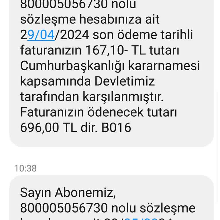 @Aksa Gaz Dan İstenmeyen SMS