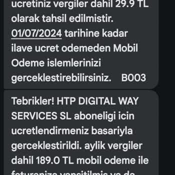 Vodafone Pay İstenmeyen Abonelik Ve İade Talebiyle İlgili Mağduriyet.