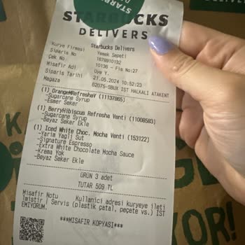 Starbucks Yanlış Ürün Gönderimi