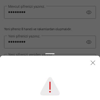Vodafone Şifre Değişmiyor Sorunu