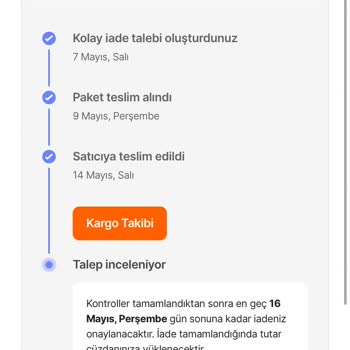 Hepsiburada İademi Yapmıyor. Bilgi Vermiyor.