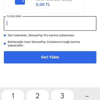 MoneyPay Kredi Kartına İade