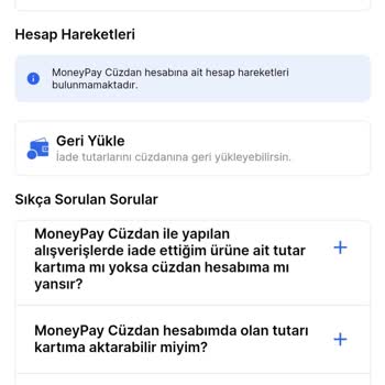 MoneyPay Kredi Kartına İade