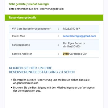 Dmr Car Araç Kiralama 250€ Depozito Geri Ödememe
