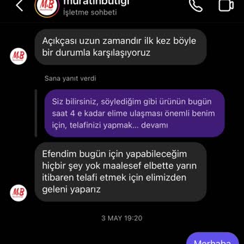 Murat Butik Sipariş İadesinde Yaşanan Sorunlar Ve Mağduriyet