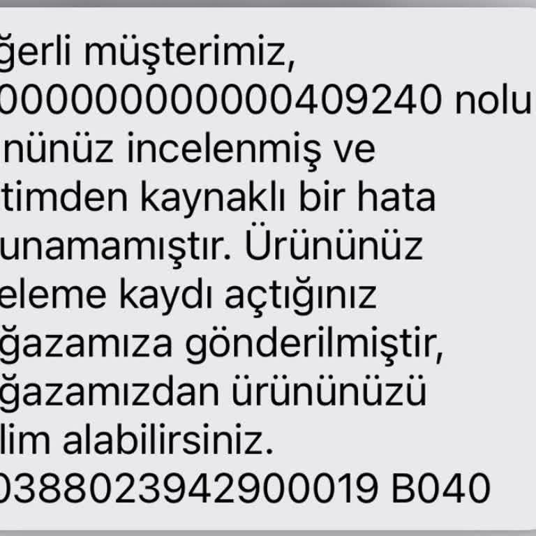 FLO Ayakkabı FLO Hatalı Ürün İtirazı