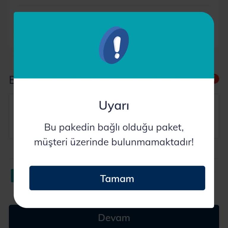 Bimcell'in İlave İnternet Paketleri Yüklenemiyor.
