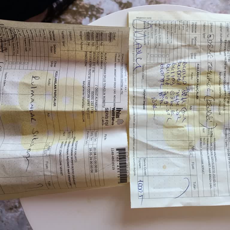 Aura Cleanmax Bakımdan Arızalı Olarak Teslim Edilen İhlas Temizlik Robotu