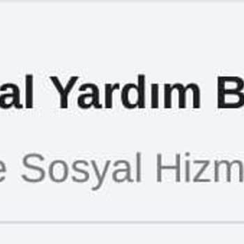 Sosyal Dayanışma Vakfı Sosyal Yardım Başvuru Hizmeti