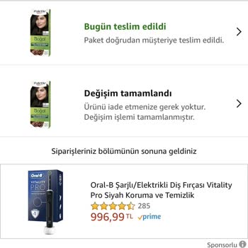 Amazon TR, SKT Geçmiş Saç Boyası Yolluyor, Ürünümü Kusursuz Alamıyorum