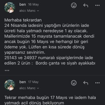 Manc Para İadesini Yapmıyor