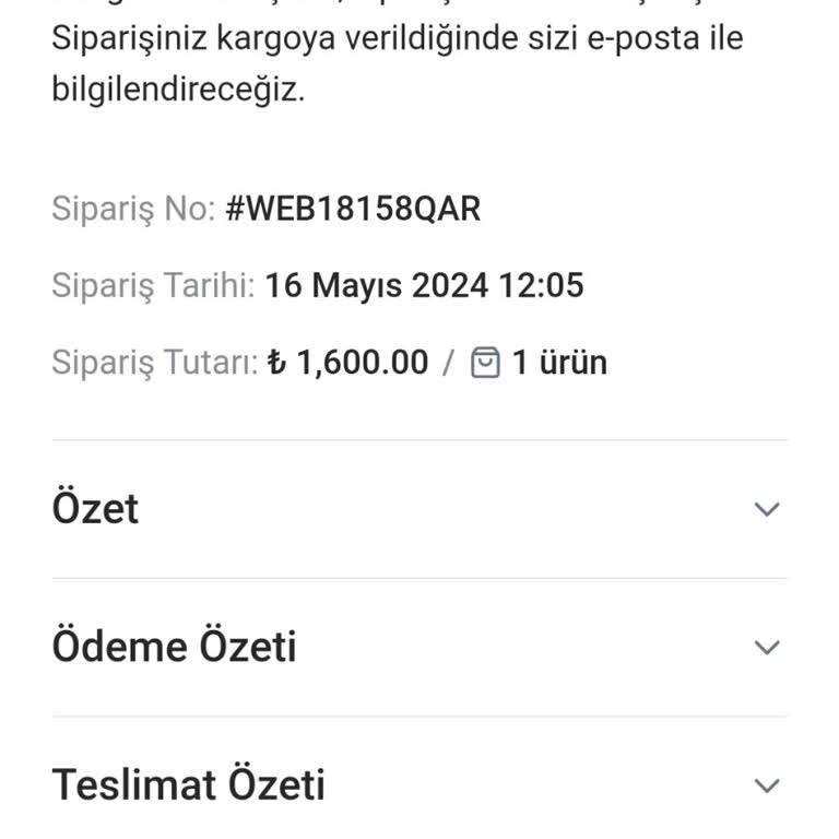 Qarmacha Ürünüm Hala Gelmedi Dönüş Sağlanmıyor