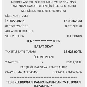 Damat - Tween Yapılmayan Kredi Kartı Harcama İadesi