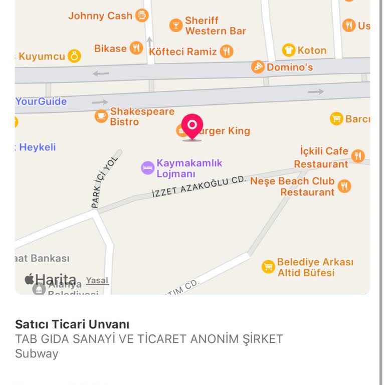 Subway Güller Pınarı Alanya
