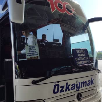 Özkaymak Turizm Otobüs Firmasının Bilette Yazan Saatte Hareket Etmemesi