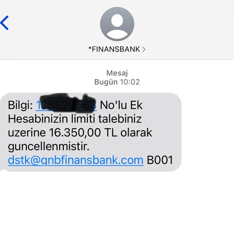 QNB Finansbank Talebim Olmadan Hesap Limit Güncellemesi Yaptı