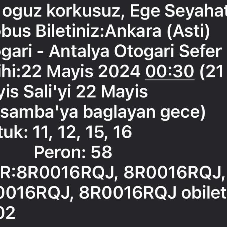 Obilet Habersiz Sefer İptali