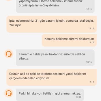 Trendyol 31 Gündür Ürünümün Gönderimini Yapmıyor