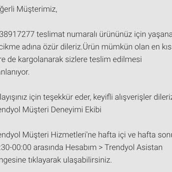 Trendyol 31 Gündür Ürünümün Gönderimini Yapmıyor