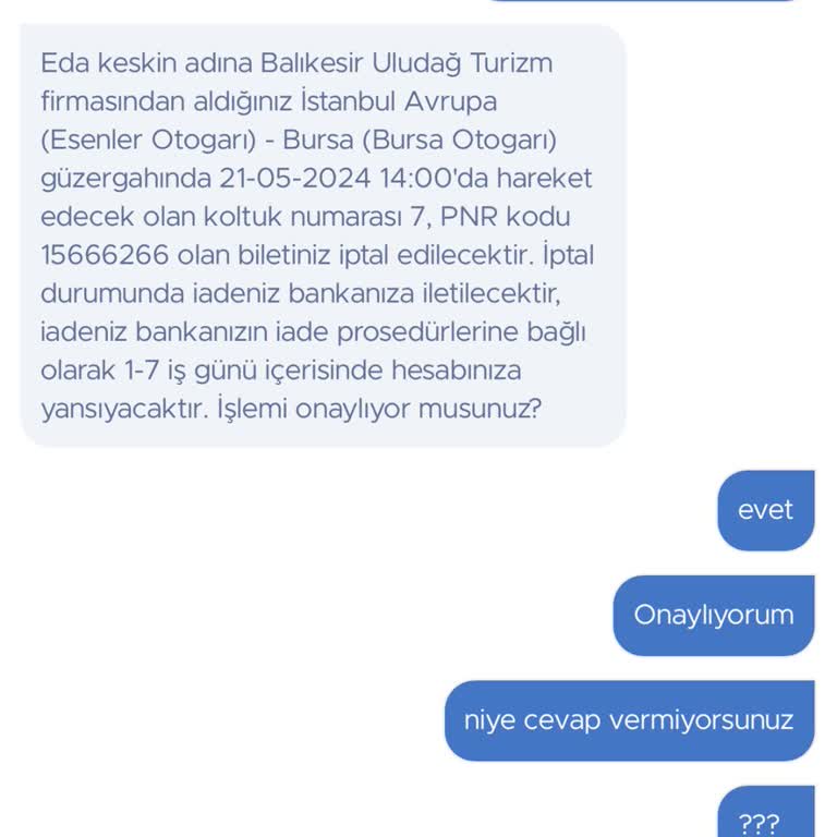 Obilet İptal İade Açığa Alma