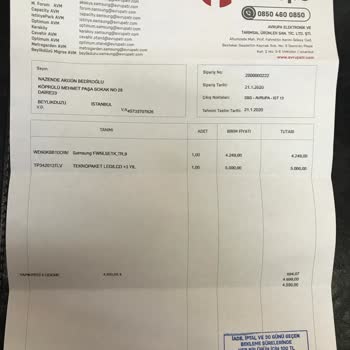 Samsung Garanti Uzatım Şikayeti