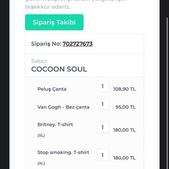 Cocoon Soul Eksik Ürün Hakkında Geri Dönüş Sağlanmaması