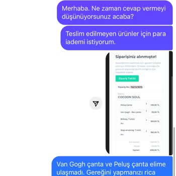 Cocoon Soul Eksik Ürün Hakkında Geri Dönüş Sağlanmaması