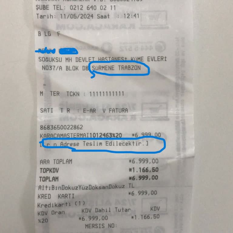 Forum İstanbul Karaca Yanlış Kargo