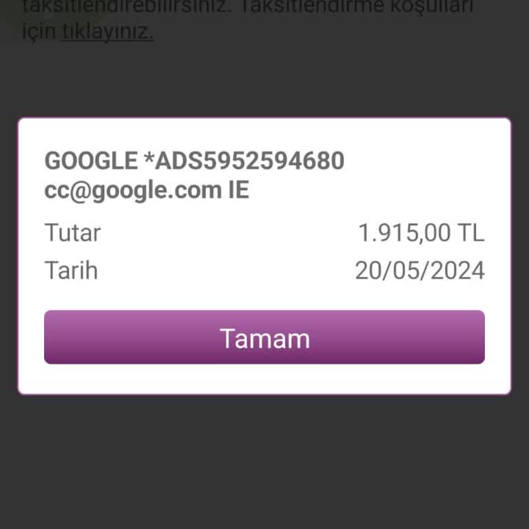 Google AdSense Tanımlanmayan Google Ads Ödemesi
