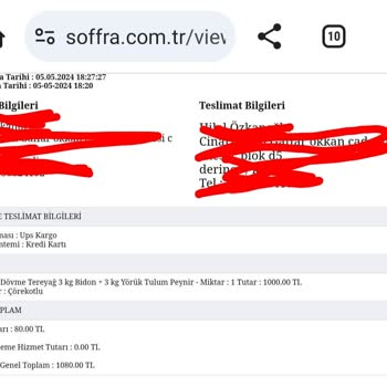 Soffra Yöresel Ürünler Ürün Göndermiyorlar, Sürekli Başka Bir Tarihe Erteliyorlar