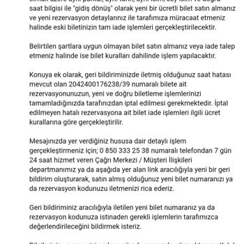 Ajet Bilet İptal Etmeme