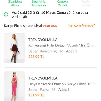 Trendyol Express 11 Gün Geçti Kargom Teslim Edilmedi... 33 Ürünüm Hala Kargoda...